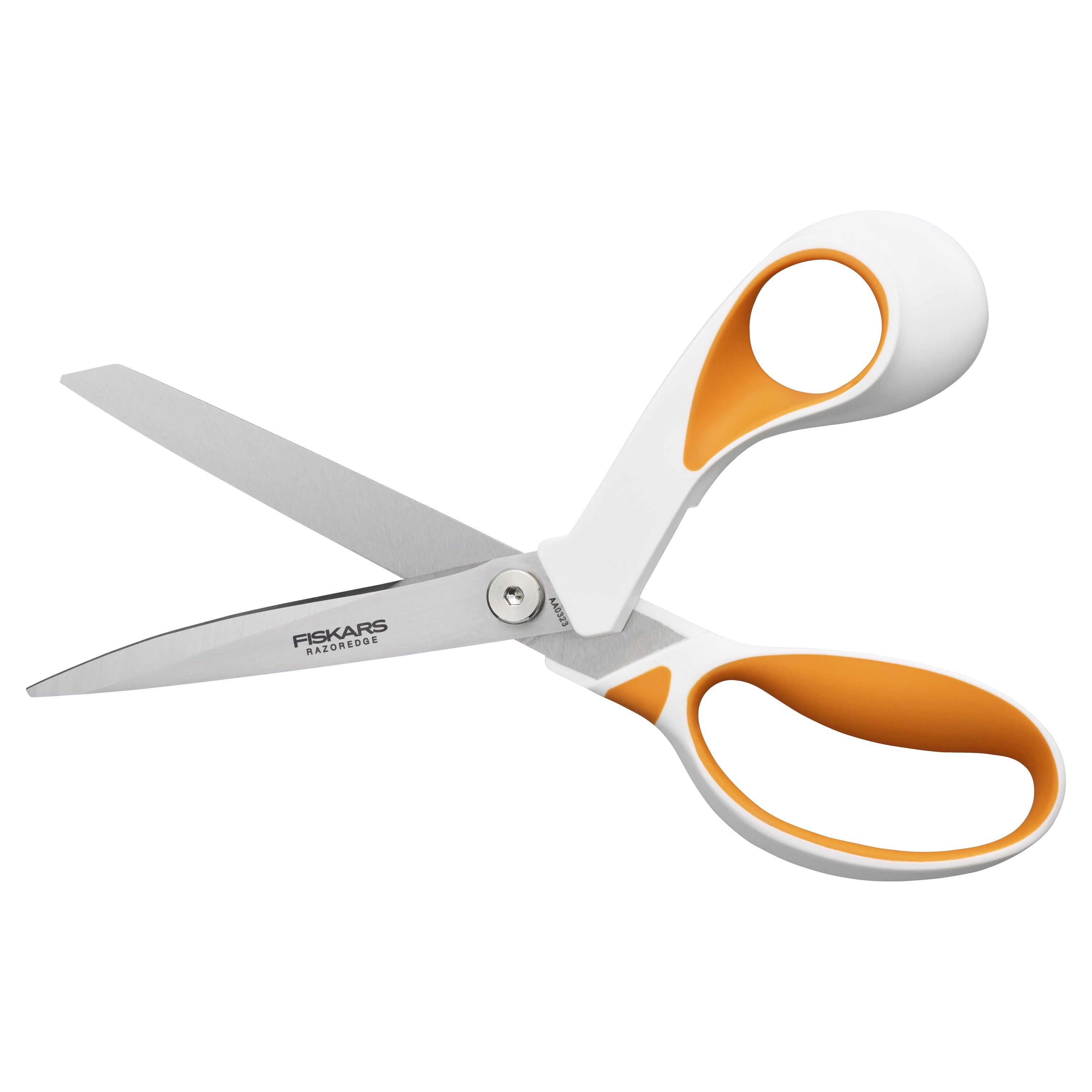 Fiskars 8" Razoredge Softgrip Fabric Scissors, Orange Shears