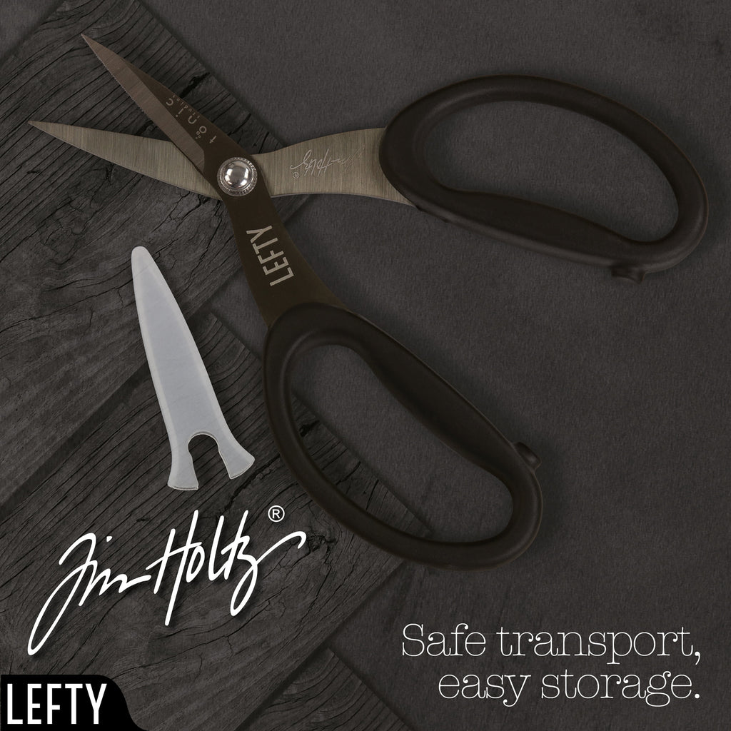 Tim Holtz Left Handed Micro Serrated Scissors 7"