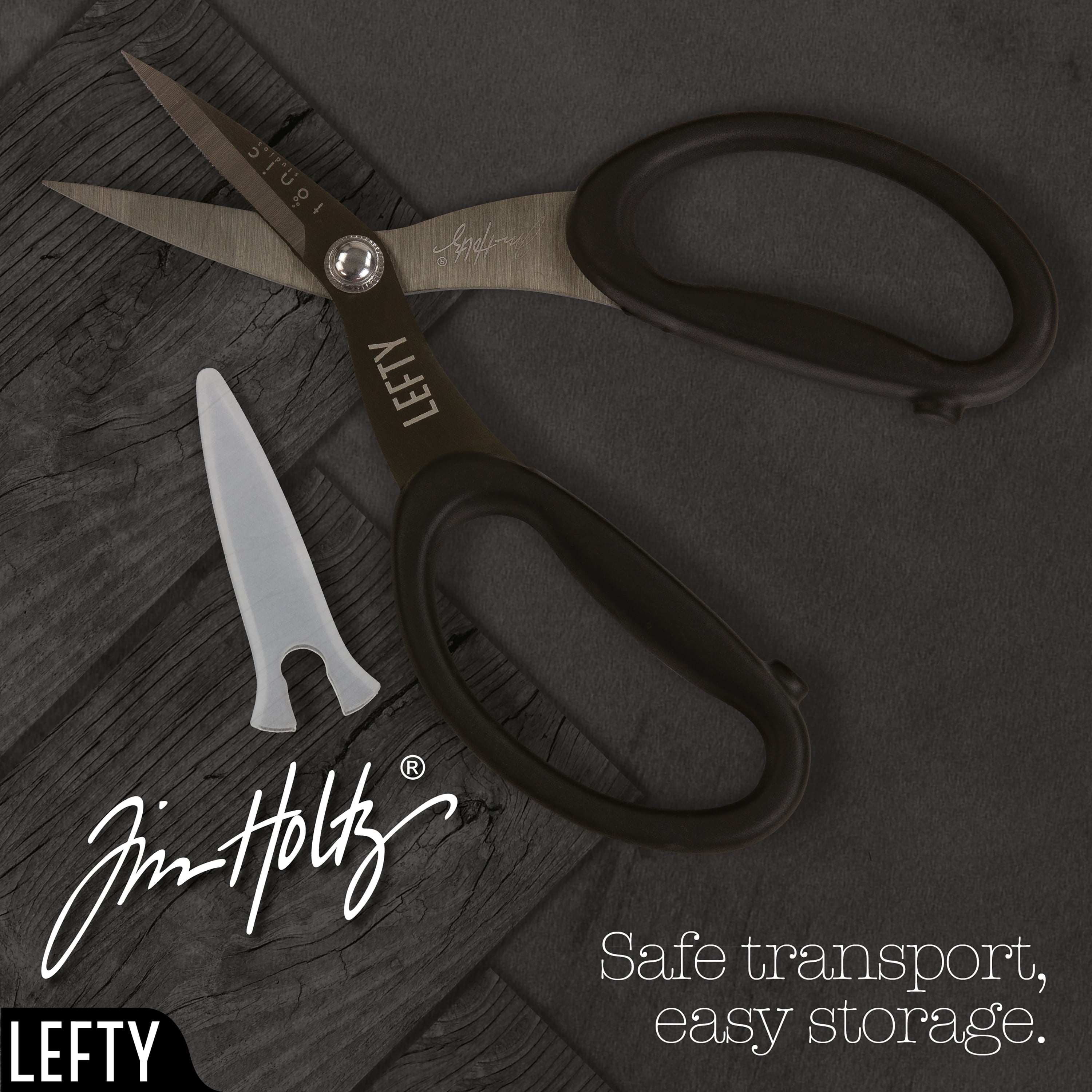 Tim Holtz Left Handed Micro Serrated Scissors 7"