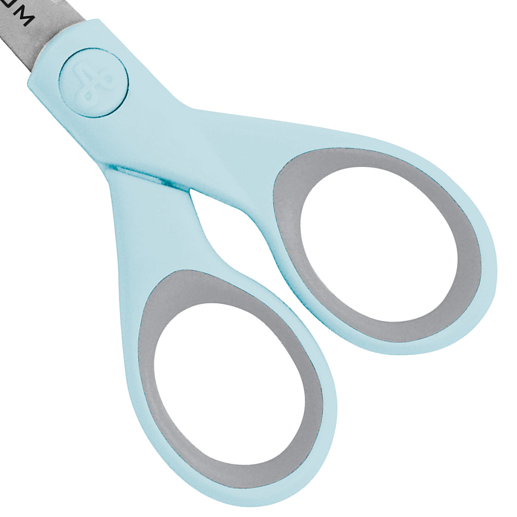 Westcott Crafting Scissors, Titanium Bonded, 5" Micro-Tip, Light Blue, 1 Count